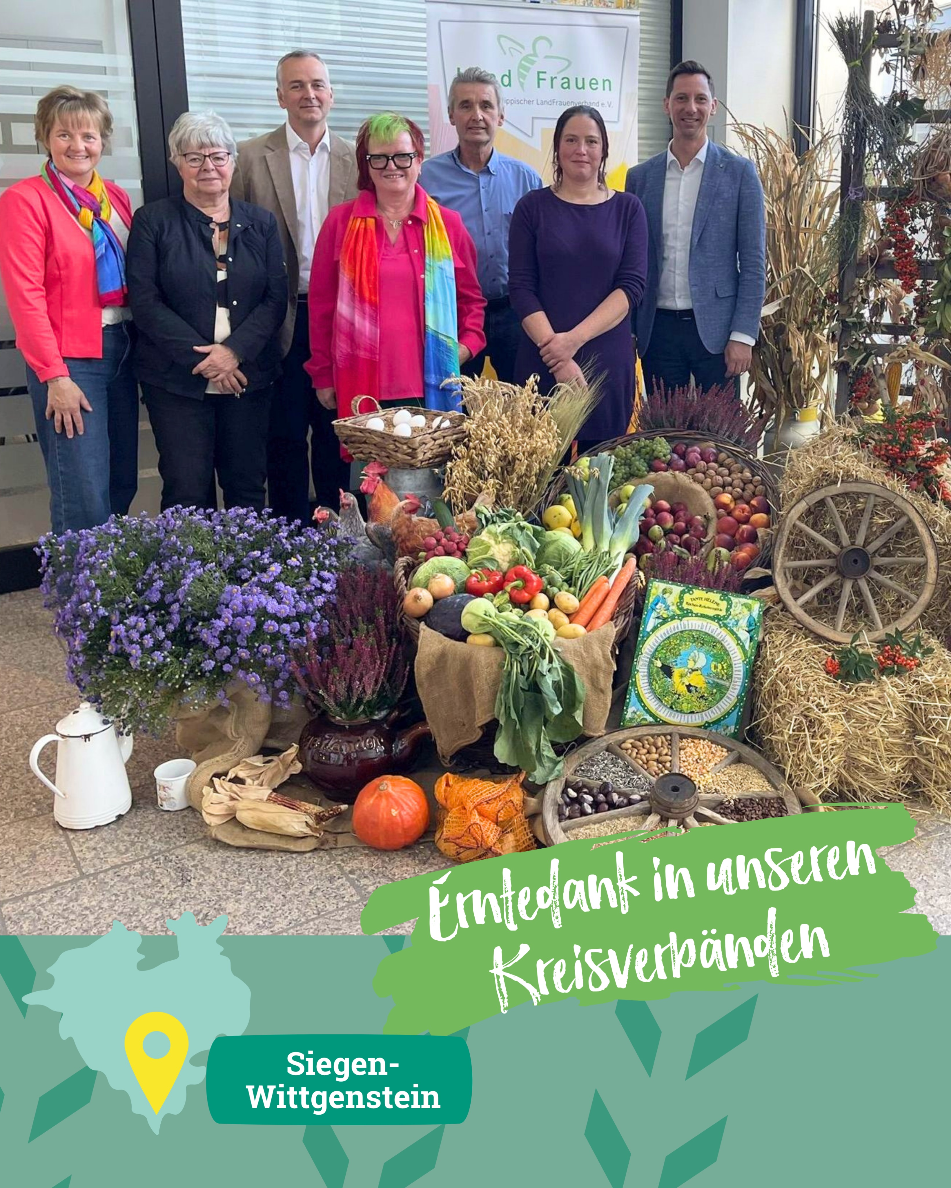 Erntedank 👩‍🌾👨‍🌾🌾

Auch in diesem Jahr finden wieder in vielen unserer Kreisverbände Pressegesp